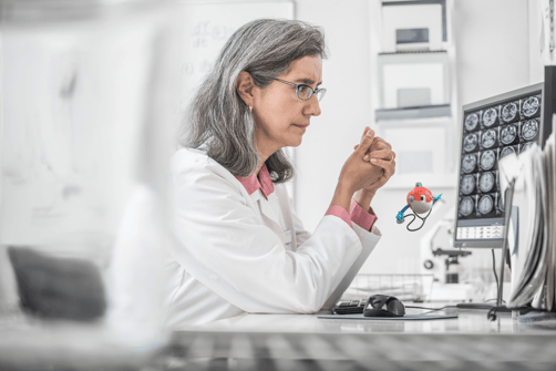 woman working in a lab